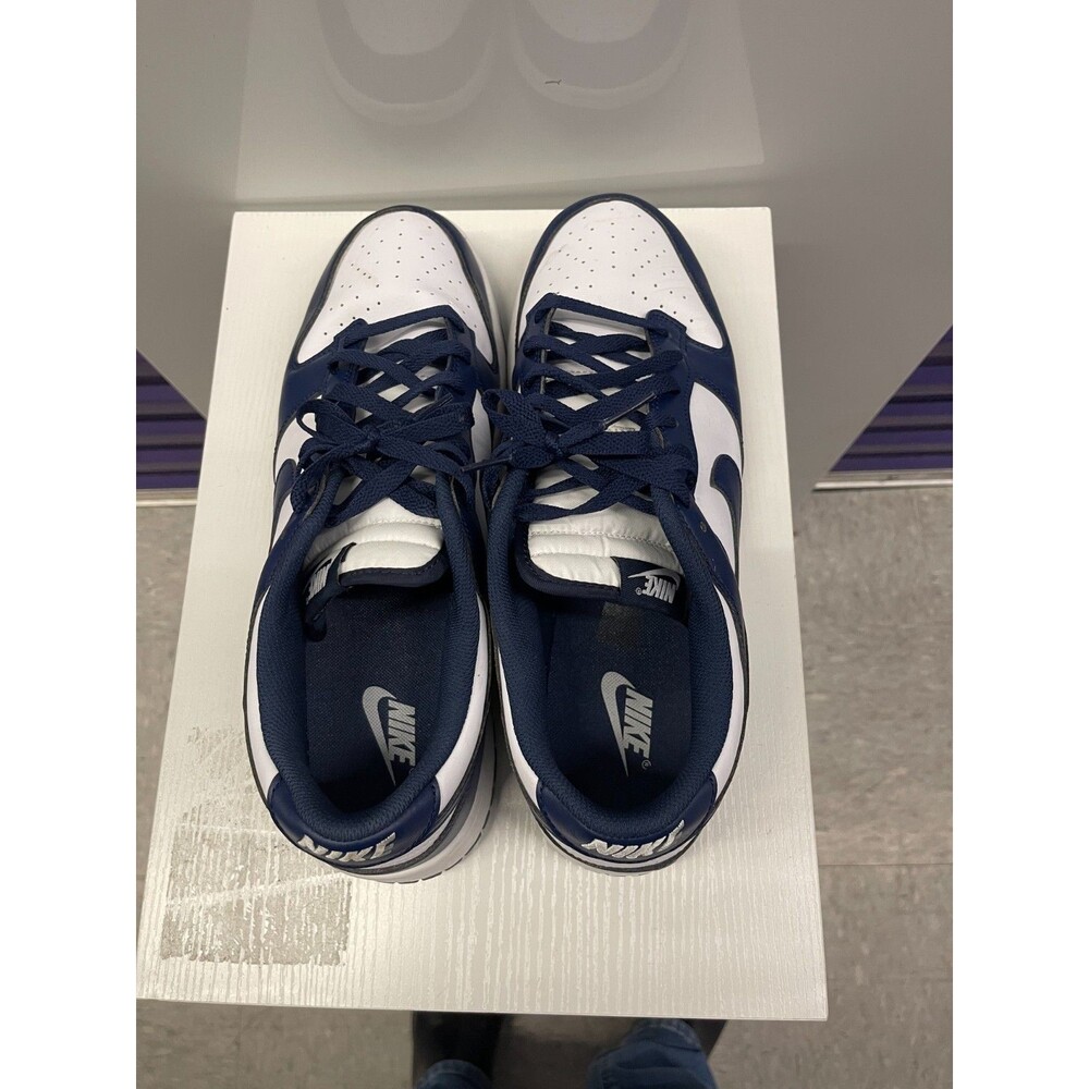 Nike Dunk Low White Midnight Navy HF5441-107 Men's Size13 - Picture 3 of 6